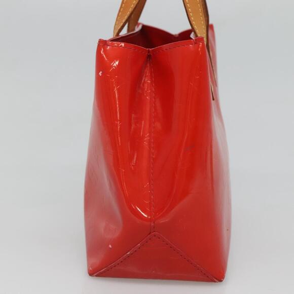 LOUIS VUITTON Monogram Vernis Reade PM Hand Bag Red Rouge M91088 - Picture 4 of 12